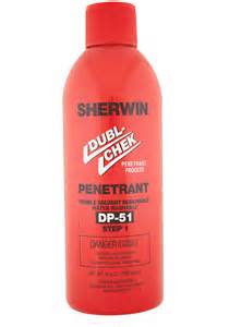 DP-51 Visible Penetrant (Pricing per case of 9 cans) 