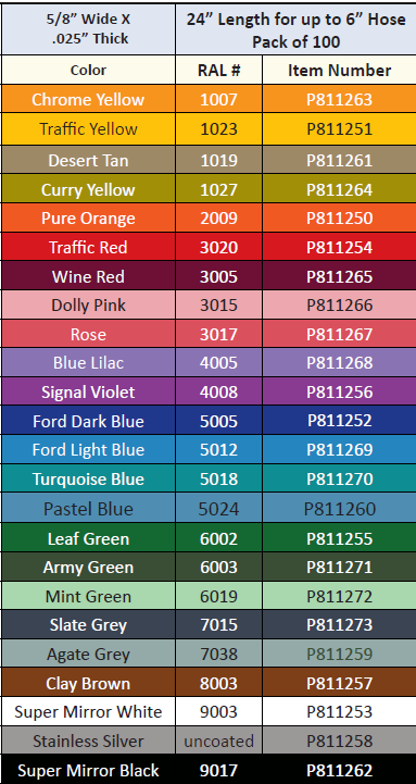 Light In The Box Color Chart