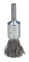 Weiler #10003  1/2" CRIMPED WIRE END BRUSH, .014" STEEL FILL 