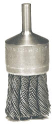 Weiler #10187  1-1/8" KNOT WIRE END BRUSH, .0118" STEEL FILL 