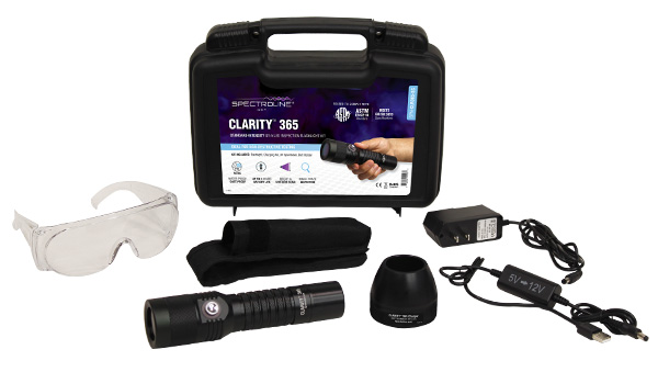 Clarity SPN-CLR365-HC ASTM E3022-18, UV Flashlight