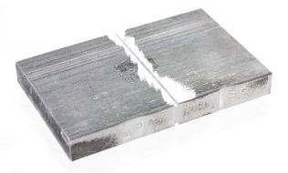 Cracked Aluminum Block cracked, aluminum, block