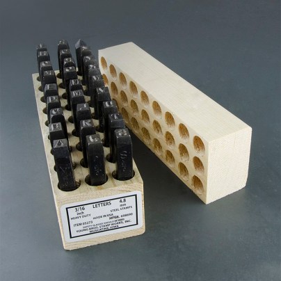 03271 Young Bros 27 Piece Steel Stamp Letter Set 1/8" STAMPS Die Tools Machine for sale online 