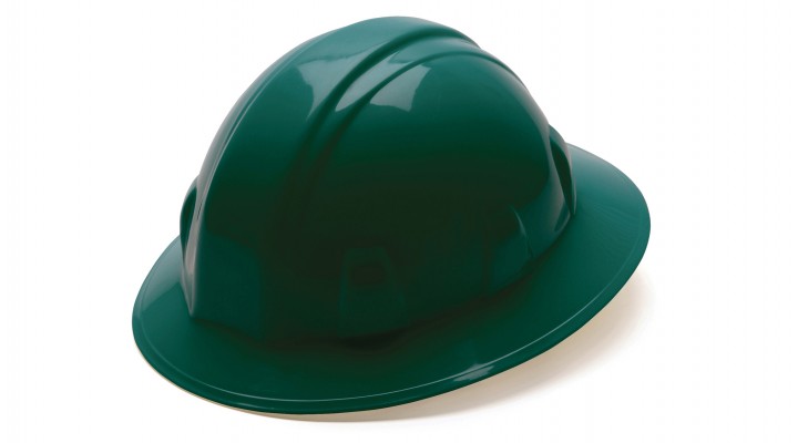 Pyramex SL Series Full Brim Hard Hat #HP24135 - Green 