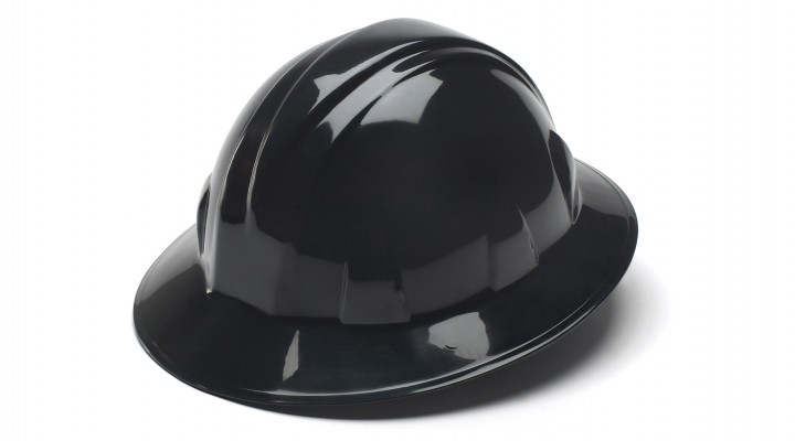 Pyramex SL Series Full Brim Hard Hat #HP24111 - Black 