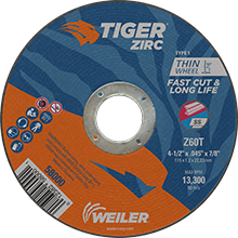 Tiger Zirc #58000 - 4 1/2" Cutting 