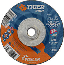 Tiger Zirc #58050 - 4 1/2" Cut/Grind Combo 