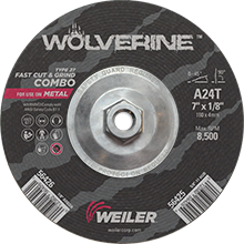 Wolverine #56425 - 7" Cut/Grind Combo 