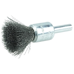  #10002 1/2" CRIMPED WIRE END BRUSH, .0104" STEEL FILL 