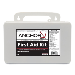 Anchor 10 Person First Aid Kit, ANSI, Plastic Case anchor, person, first, aid, kit, ansi, plastic, case