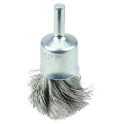 ITEM # 10210 3/4" KNOT WIRE END BRUSH, .0104" STEEL FILL 