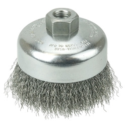 #14026 - 4" Crmp Wire Cup Brush .014 wire 5/8-11 ah 