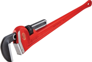 Ridgid Heavy-Duty Straight Pipe Wrench, Steel Jaw, 48 in ridgid, heavy-duty, straight, pipe, wrench, steel, jaw