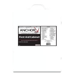 Anchor 3 Shelf First Aid Cabinet, 150 Person, Metal Case, Includes 800 Pieces anchor, shelf, first, aid, cabinet, 150, person, metal, case, includes, 800, pieces