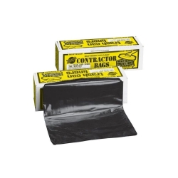 Warps FLEX-O-BAG® Trash Can Liners and Contractor Bags, 55 gal, 3 mil, 36 in X 56 in, Black, Extra HD Contractor Bag warps, flex-o-bag, trash, can, liners, and, contractor, bags, gal, mil, black, extra, bag